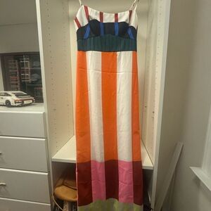 Colorful Striped Maxi Dress